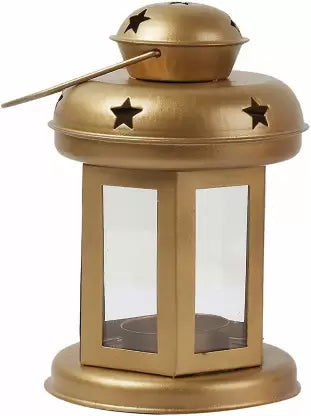 Gold Star Metal Lantern