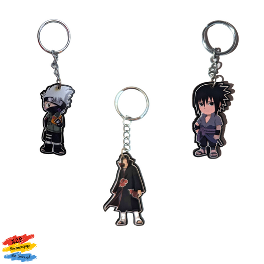 Assorted Naruto Characters MDF Keychain