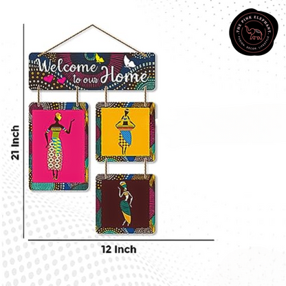 Welcome to Our Home African Wall Hanging
