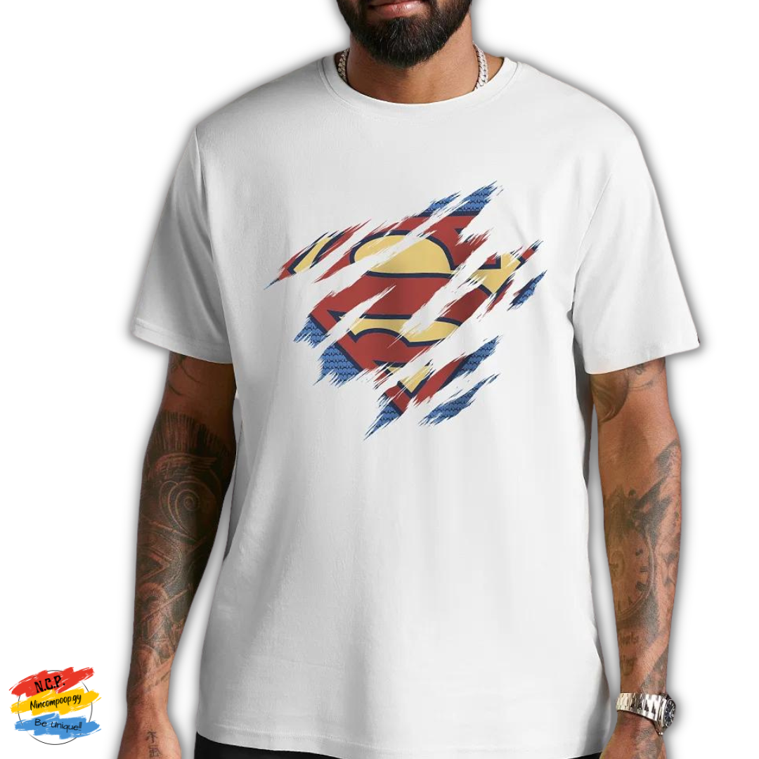 White Superman T-Shirt