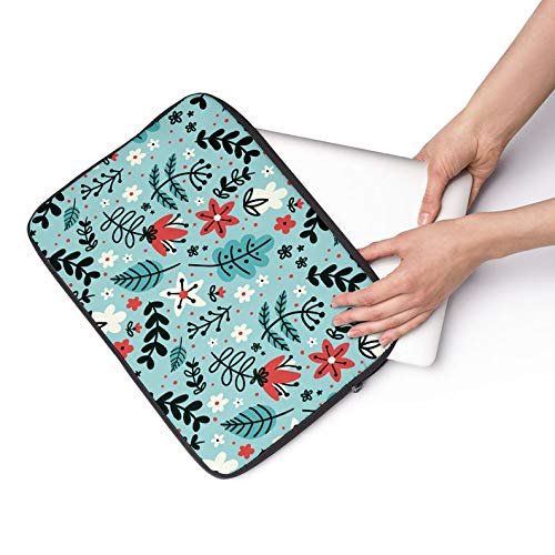 Floral Print Tablet/Laptop Sleeve for 14"