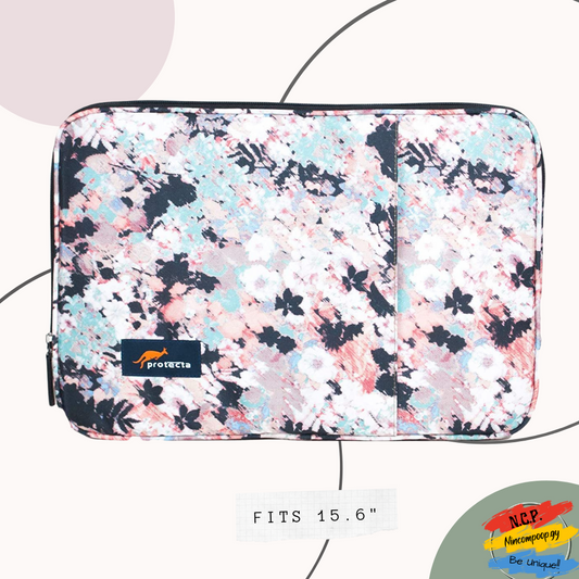 Pink Floral Abstract Laptop Sleeve 15.6"