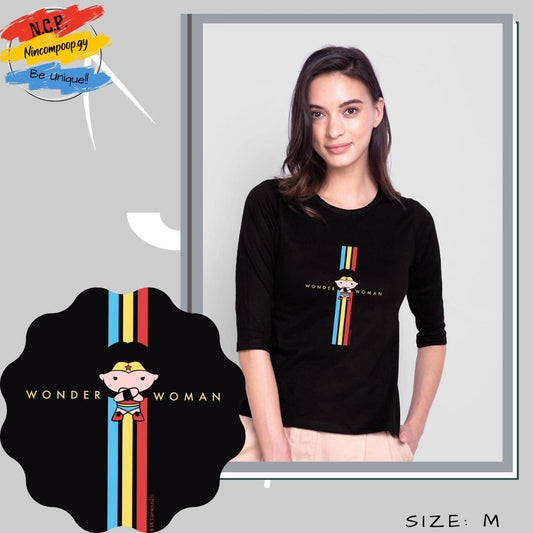 Wonder Woman POP (DCL) 3/4 Sleeve Slim Fit T-Shirt